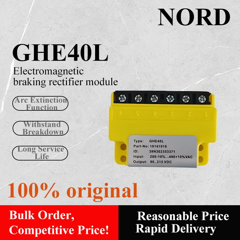 Original GHE40L 19141010, GVE20L 19141000 Brake Rectifiers (200V-10%...480V+10%VAC, 90...215VDC)