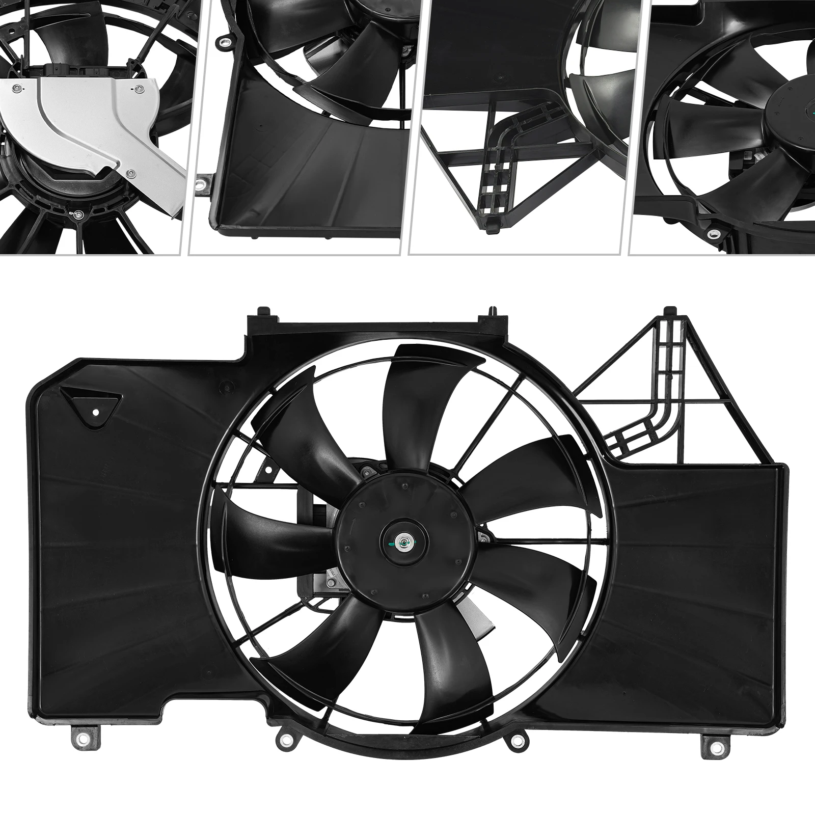 Вентилятор охлаждения радиатора HO3115176 для Honda Accord L4 2,0 л — 13,5 В, 300 Вт, 7-лопастной бесщеточный двигатель PA66-GF30 2014-2017 гг.