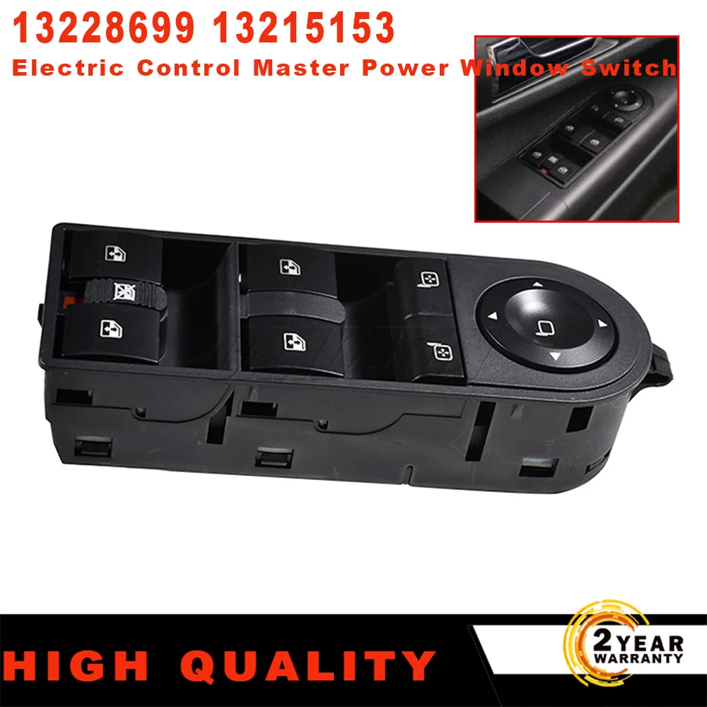 Front Left Electric Control Master Power Window Switch 13228699 13215153 For Vauxhall For Opel Astra H Zafira B Kombi 2004-2015