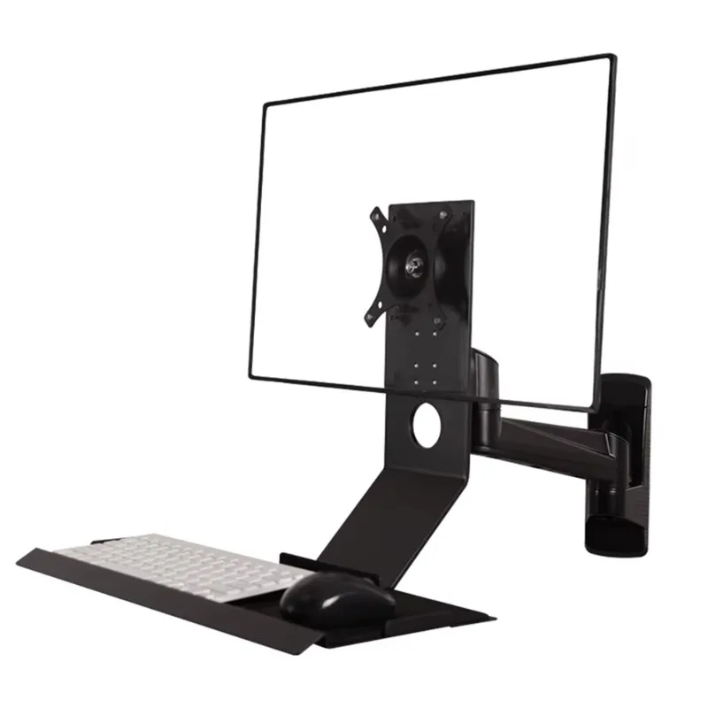 Industrial automation equipment monitor holder 10 kg capacity with 360-degree rotatable screen