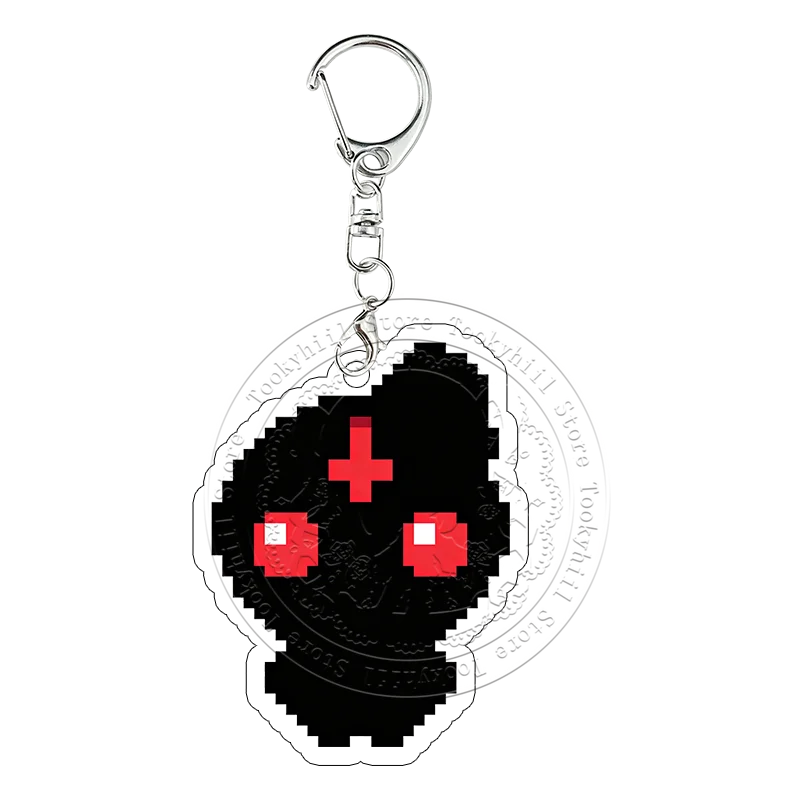 Pixel The Binding of Isaac Acryl-Schlüsselanhänger Book of Belial Samson Cain Taschenanhänger Cartoon-Spiel-Sammlung Cosplay-Schlüsselring – Detail 9