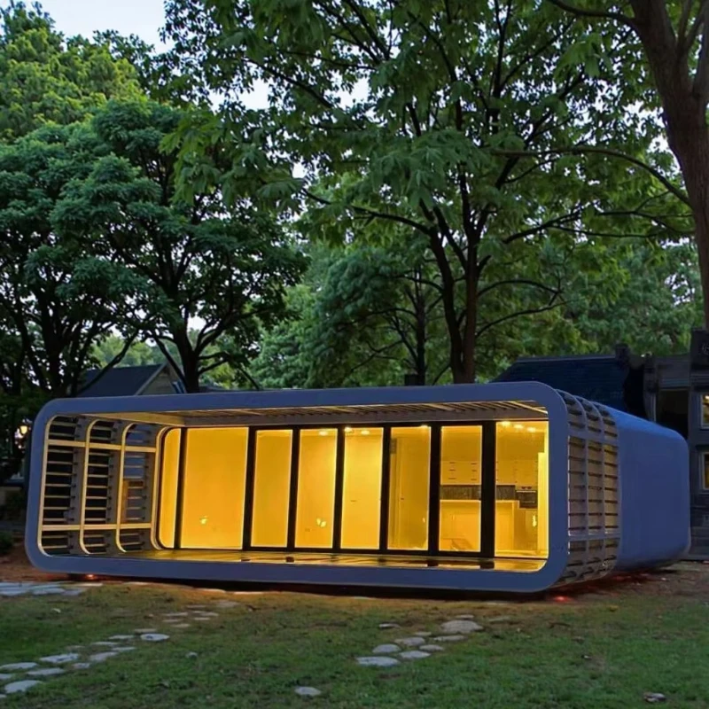 Yugong Apple Cabin House, Luxury Design, Panoramic Window, Kitchenette, Turnkey Accommodation Pod, Factory Direct
