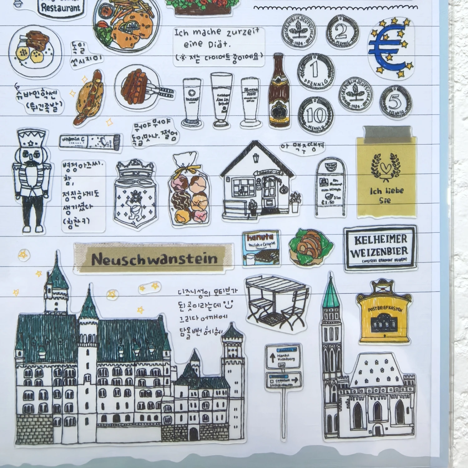 Korean Import Suatelier Frankfurt Am Main Decorative Washi Stickers Scrapbooking Diy Journal Stationery Sticker School Gift