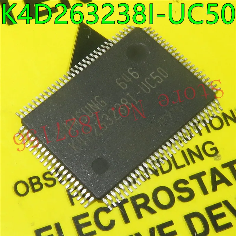 1PCS K4D263238K-UC50 K4D263238F-UC50 K4D263238I-UC50 QFP100