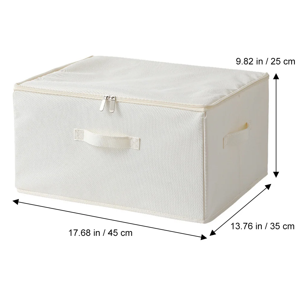 

Large Capacity Clothes Storage Box Foldable Fabric Storage Bin Organizer Breathable Oxford Cloth for Clothes Blankets