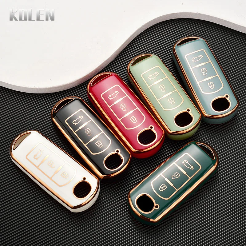 New TPU Car Remote Key Case Cover Shell For Mazda 2 3 6 BL BM GJ Atenza Axela Demio CX3 CX-3 CX5 CX-5 CX7 CX9 MX5 KE KF Keyless