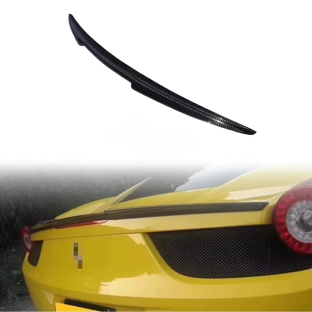 

Для спойлера в стиле 458 В, усовершенствованная модификация и модернизация багажника из углеродного волокна, спойлер под давлением, комплект кузова хвостового крыла