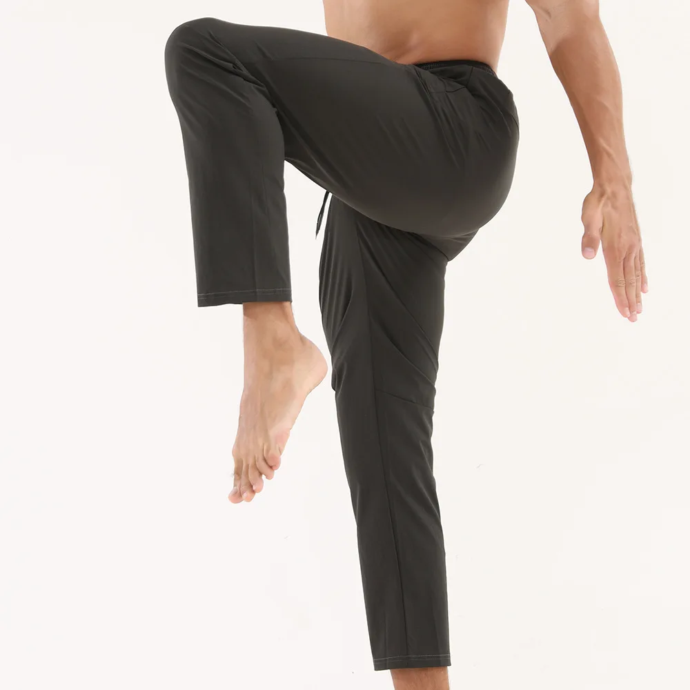 Crazy Muscle sports casual long pants for men, spring and autumn thin running quick-drying loose breathable fitness training bas