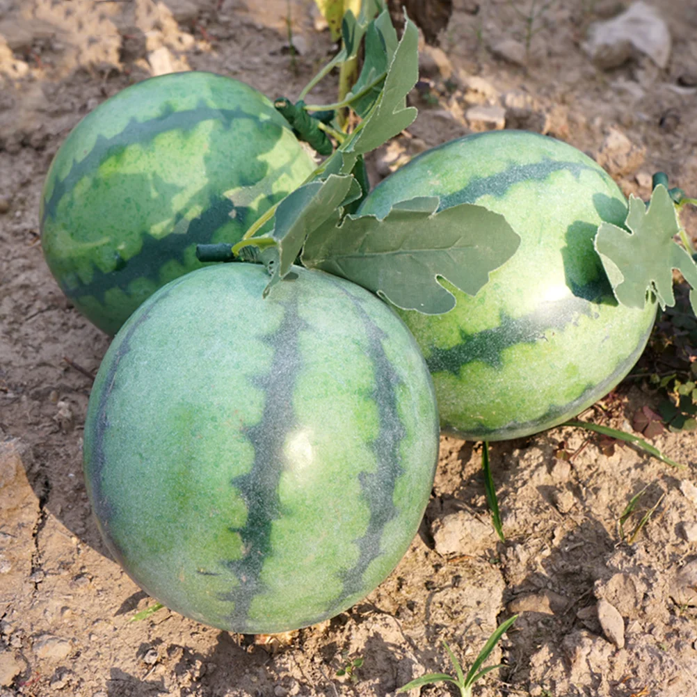 Watermelon Decoration Simulation Vegetable Model Simulated Desktop Fake Artificial Kitchen Fruits Child