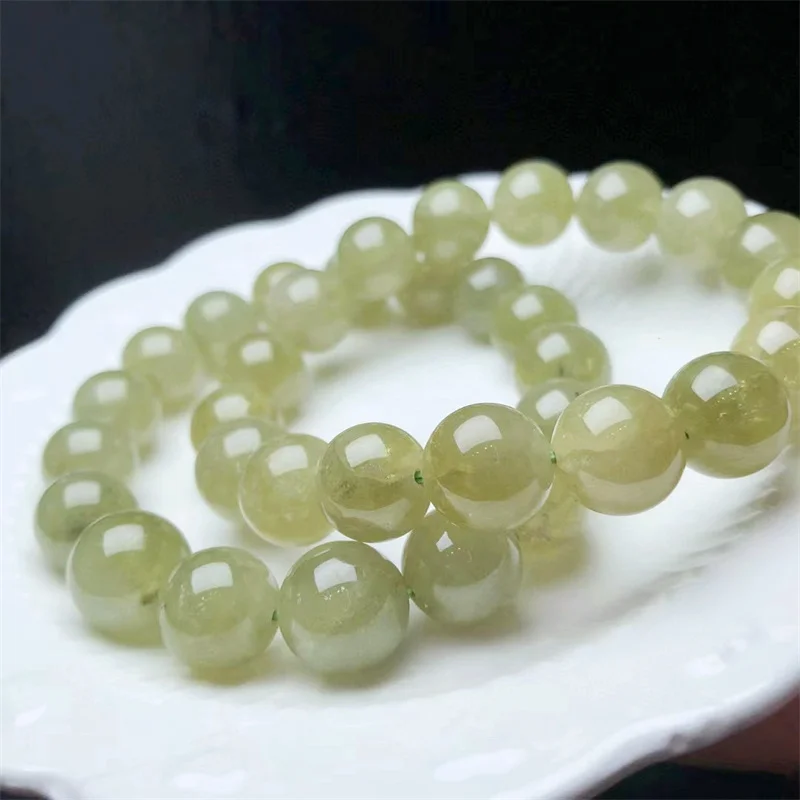 

Natural Tsavorite Quartz Bracelet String Charms Strand Exquisite Jewelry Gift Healing Crystal Energy Gift 1pcs 12MM