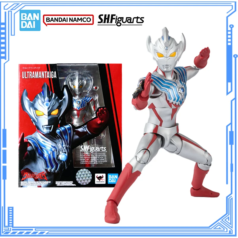 

Bandai натуральная модель Ultraman, комплект аниме-фигурок SHF Ultraman Taiga, экшн-фигурка, коллекционная модель для детских игрушек, подарки
