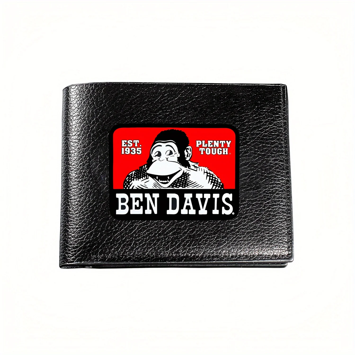 Ben Davis Monkey Logo Vintage 1935 Plenty Tough Gráfico Carteira Negócios Mens Casual Elegante Simples Prático Qualidade Carteira Styl