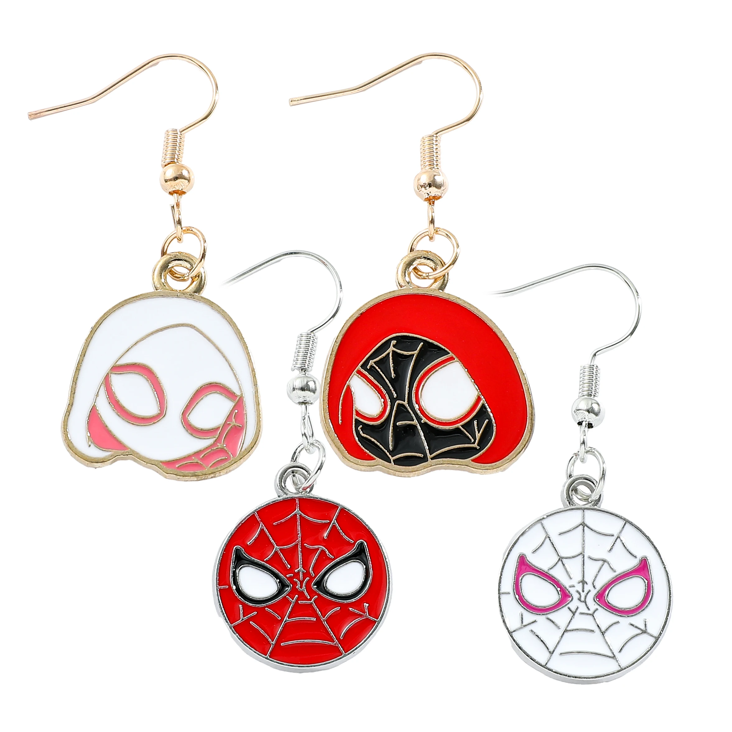 Cartoon Anime Spider Man Earring Pendant, Handmade Jewelry, Y2K