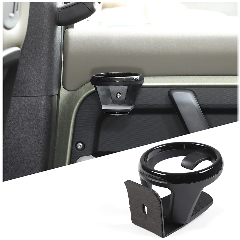 cheya Aluminum Alloy Black Car Dashboard Drink Holder Door Cup Holder for Land Rover Defender 90 110 130 2020 + Accessories