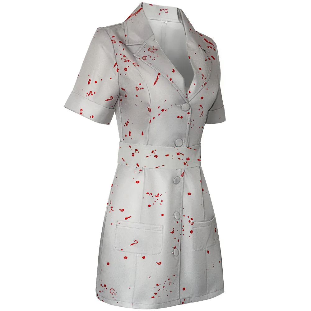 Halloween Female Nurse Cos Serving Silent Hill Horror Zombie Nurse Cosplay Costumes