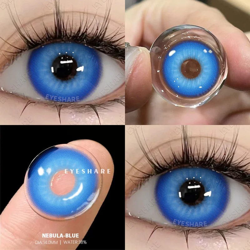 1 Pair Korean Fashion Lenses New Pink Cosplay Anime Lenses Color Contact Lenses for Eyes Cosmetics Colored Contacts Red Eye Lens