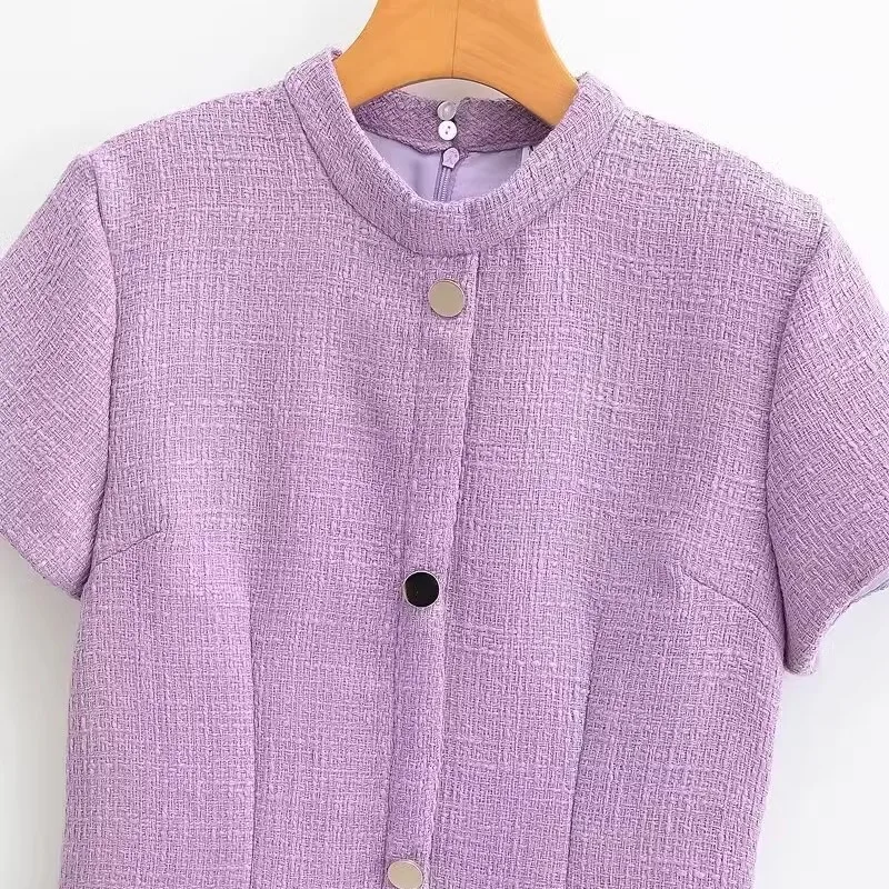 فستان أنيق متعدد الاستخدامات بأكمام قصيرة من JNLEAOG، تصميم ملابس نسائية بأسلوب عطري مصغر، تنورة كاجوال بتصميم ساحر #1