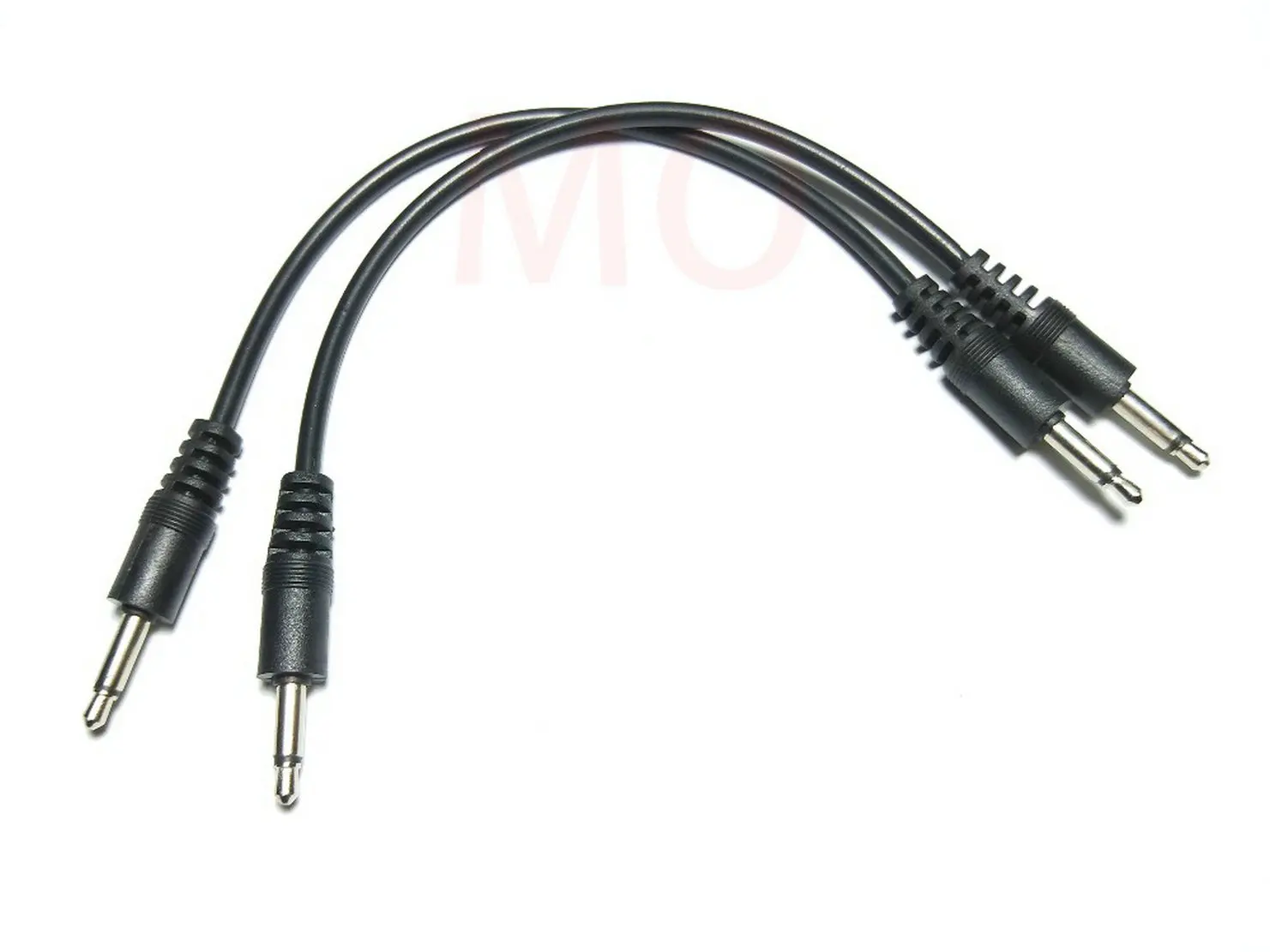 2pcs 3.5mm 1/8 male mini plug monaural mono audio connector cable 20cm 30cm 50cm 100cm