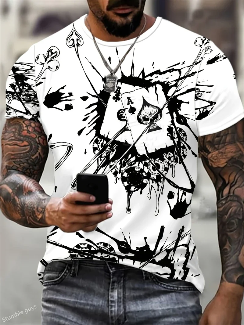 Men's Oversized Anime Inspired T-Shirt Summer Loose Short Sleeve Comfortable Fashion Fabric Sports Jersey Fashion Tops