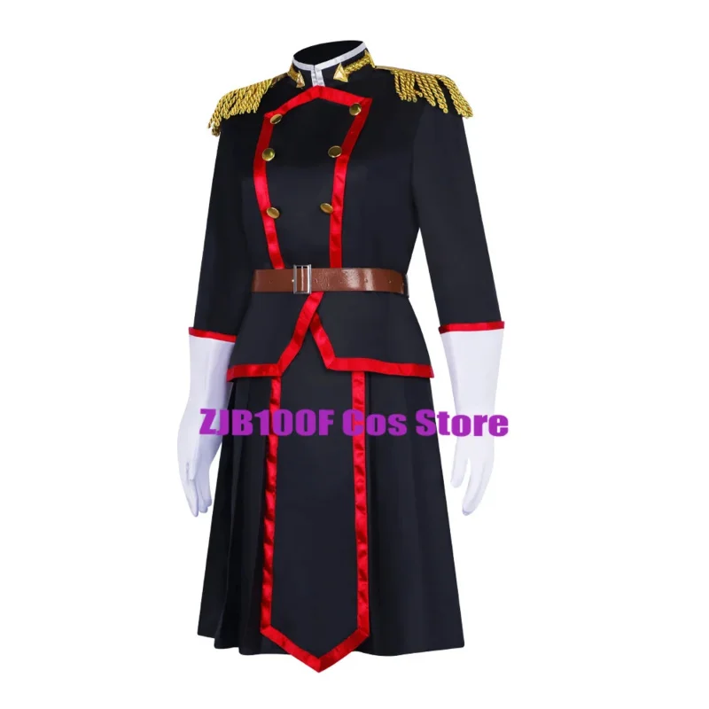 Uzen kyōka cosplay anime mato seihei sem escravo cosplay traje feminino uniforme saia peruca terno festa role play roupas prop