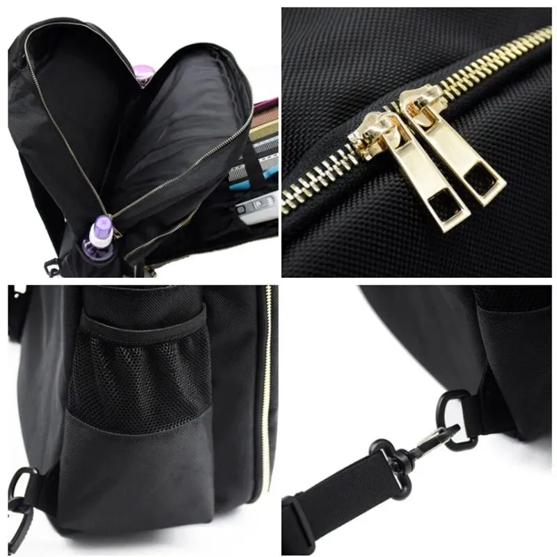 Barber Supplies Rucksack Tragbare Clippers Organizer Friseur Werkzeuge Tasche Große Kapazität Reisetasche Salon Lagerung Schultern Tasche – Detail 7