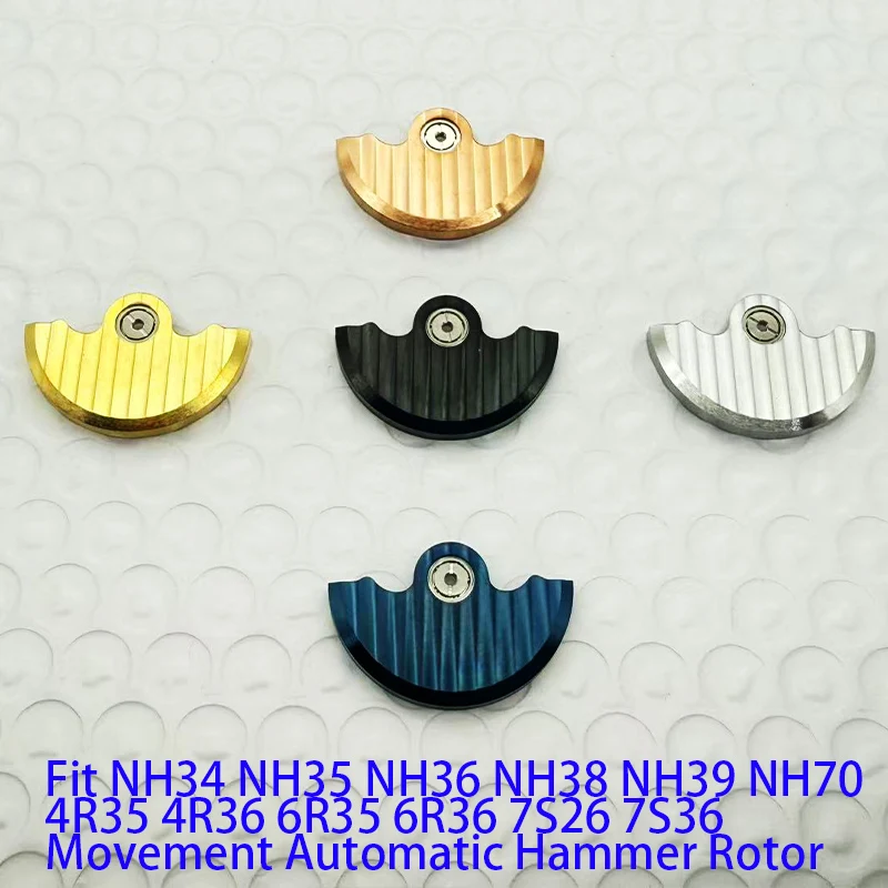 NH35 Movement Customize Automatic Hammer Rotor Fits NH34 NH36 NH38 4R35 4R36 6R 7S Movement Pendulum Weight Watch Repair Parts