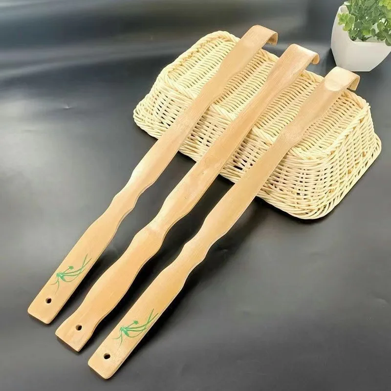 Durable Bamboo Wooden Massager Back Scratcher Wooden Body Roller Stick Backscratcher Itch Back Massage Relaxation Tools