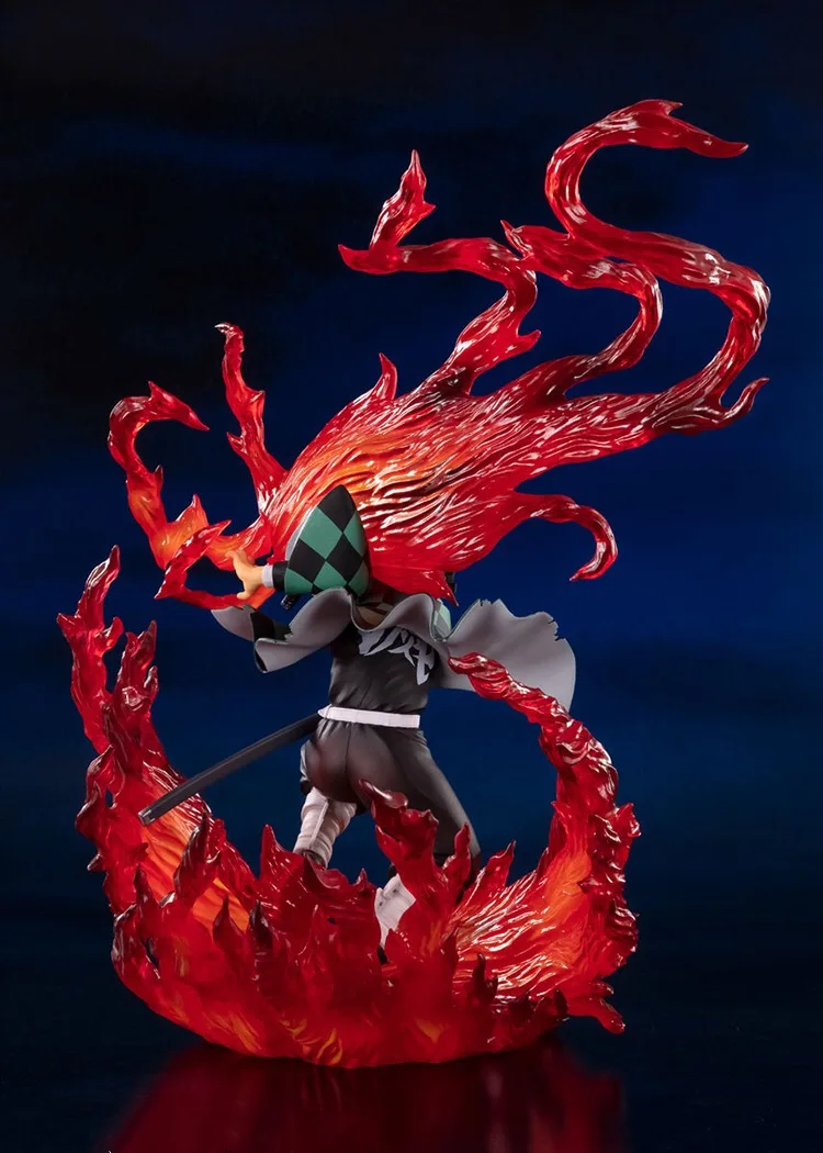 Anime Demon Slayer Figure Kimetsu No Yaiba Agatsuma Zenitsu Tanjiro Kamado Hinokami Kagura Model Gift Action Figure Figurine