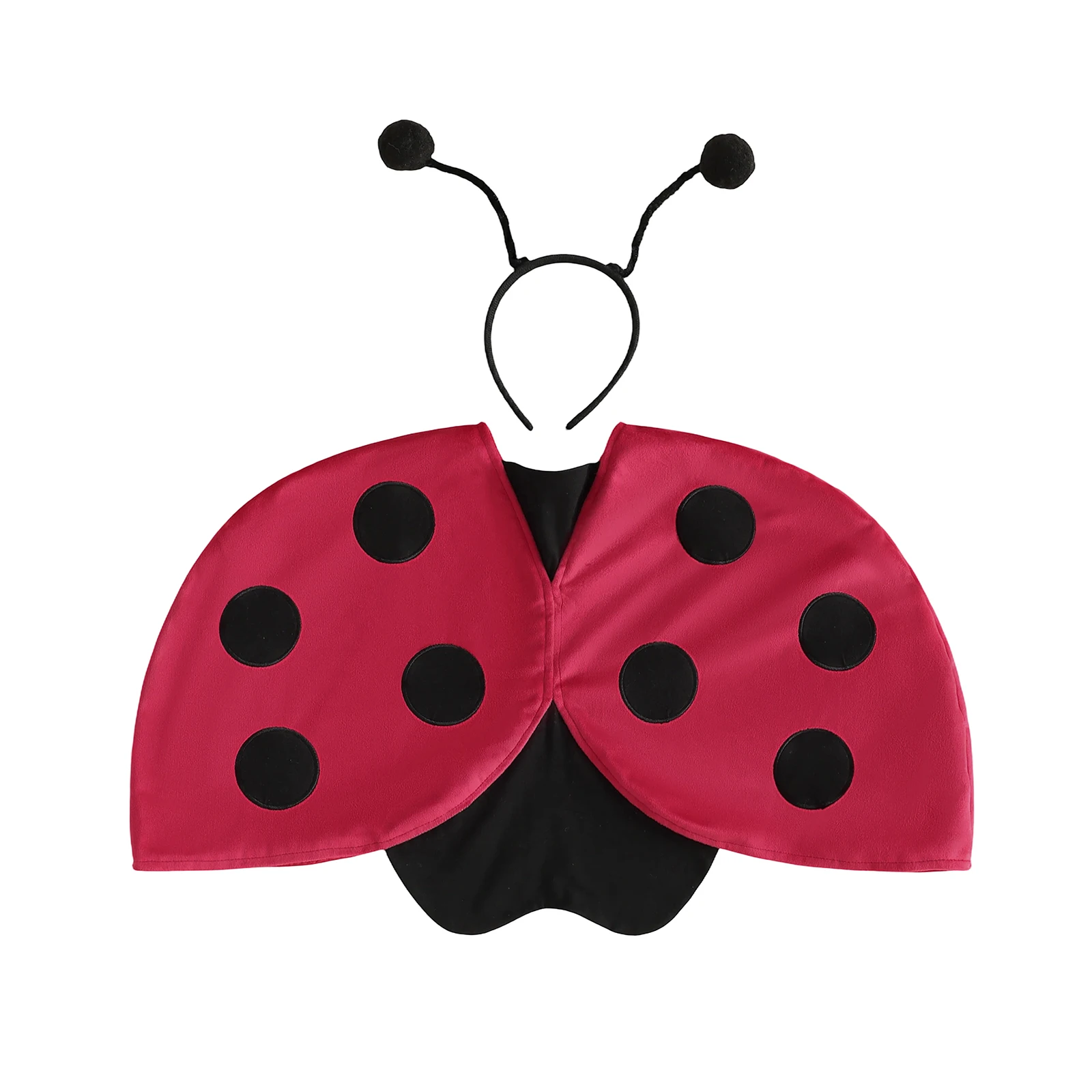Baby Ladybug Costumes Fancy Ladybug Wings Cape with Headband Set
