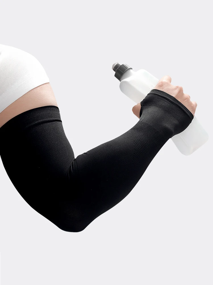 AliExpress NONE Oversized Arm Sleeves Men Cycling Cooling Driving Sun Protection Stretchy Breathable Outdoor Fishing Extra Large Golf Arm Covers