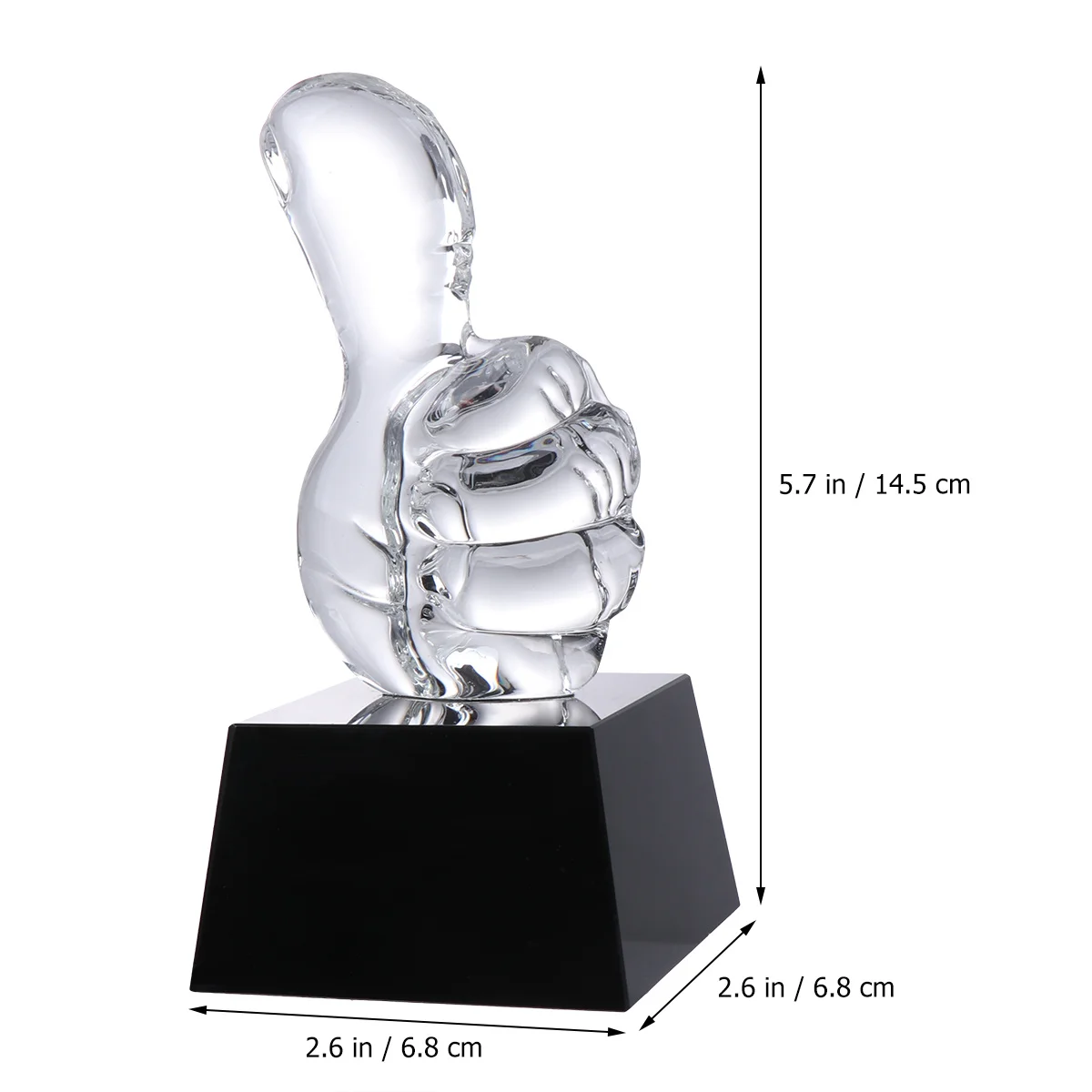 

1Pcs Crystal Award Trophy Creative Prize for Party Game Classroom Sports Competition Ceremony Crystal Award Trophy