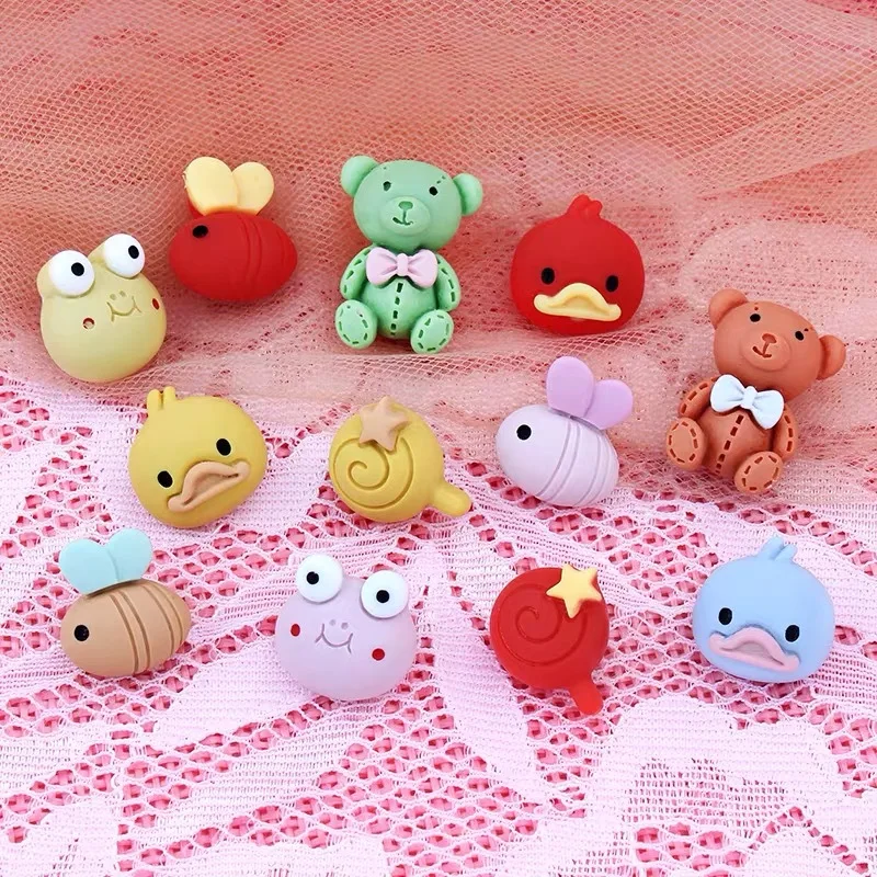 Cartoon Animal Children Lovely Flower Buttons for Clothing Baby Kid Cardigan Coat Sweater Shirt Bag Hat Diy Sewing Needlework