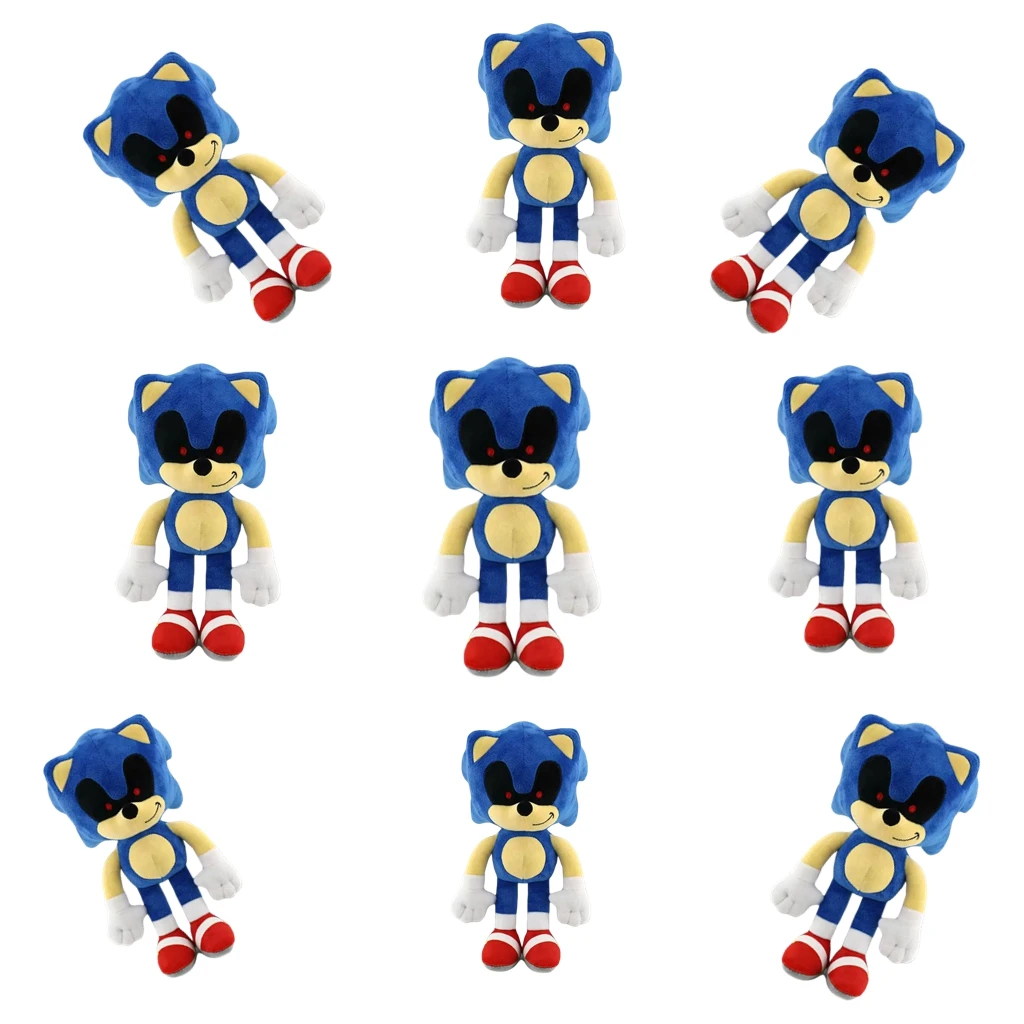 New Supersonic Mouse Tail Shadow Cartoon Soft Plush Toy Super Sonic Talsnak Hedgehog Amy Game Doll Decoration Toy Boys and Girls