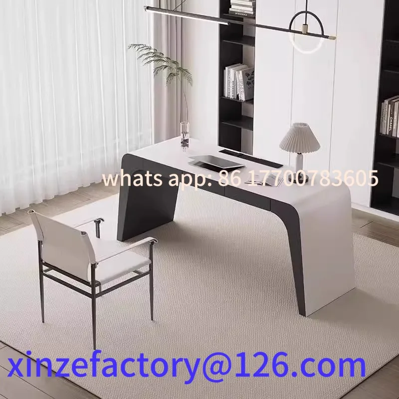 

Customizable Italian minimalist desk light luxury negotiation simple home