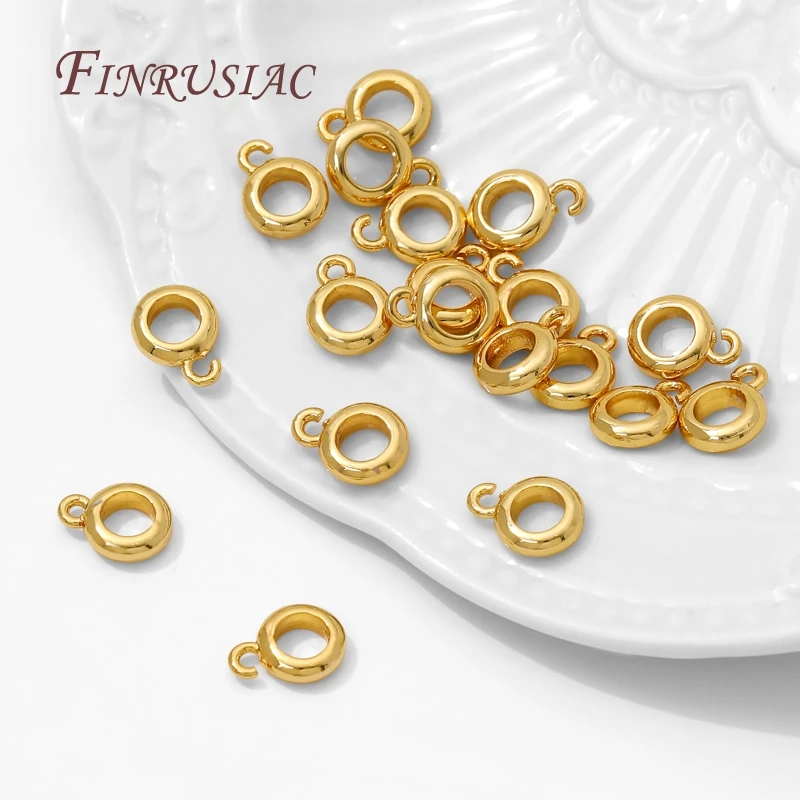 18K vergoldete Bügel für Schmuck, Zubehör für Anhänger, Perlentrenner, Anhängerhalter, Schmuckherstellungszubehör, Halskettenbügel – Detail 16