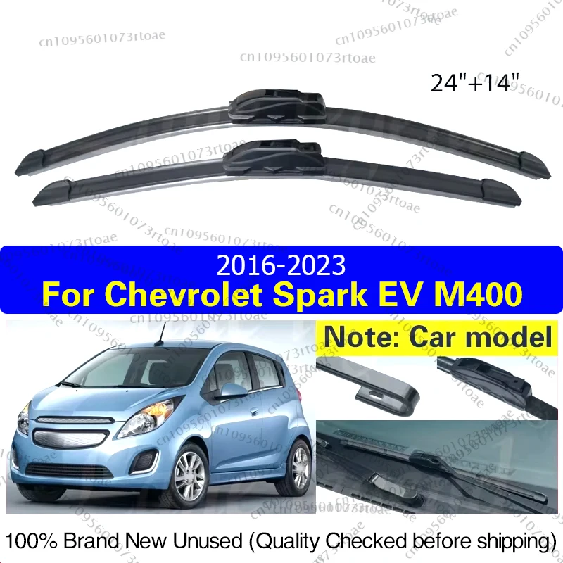 

For Chevrolet Spark EV M400 2016 2017 2018 2019 2020 2021 2022 2023 Car Front Windscreen Wiper Blade Brushe Clean Window 24"+14"