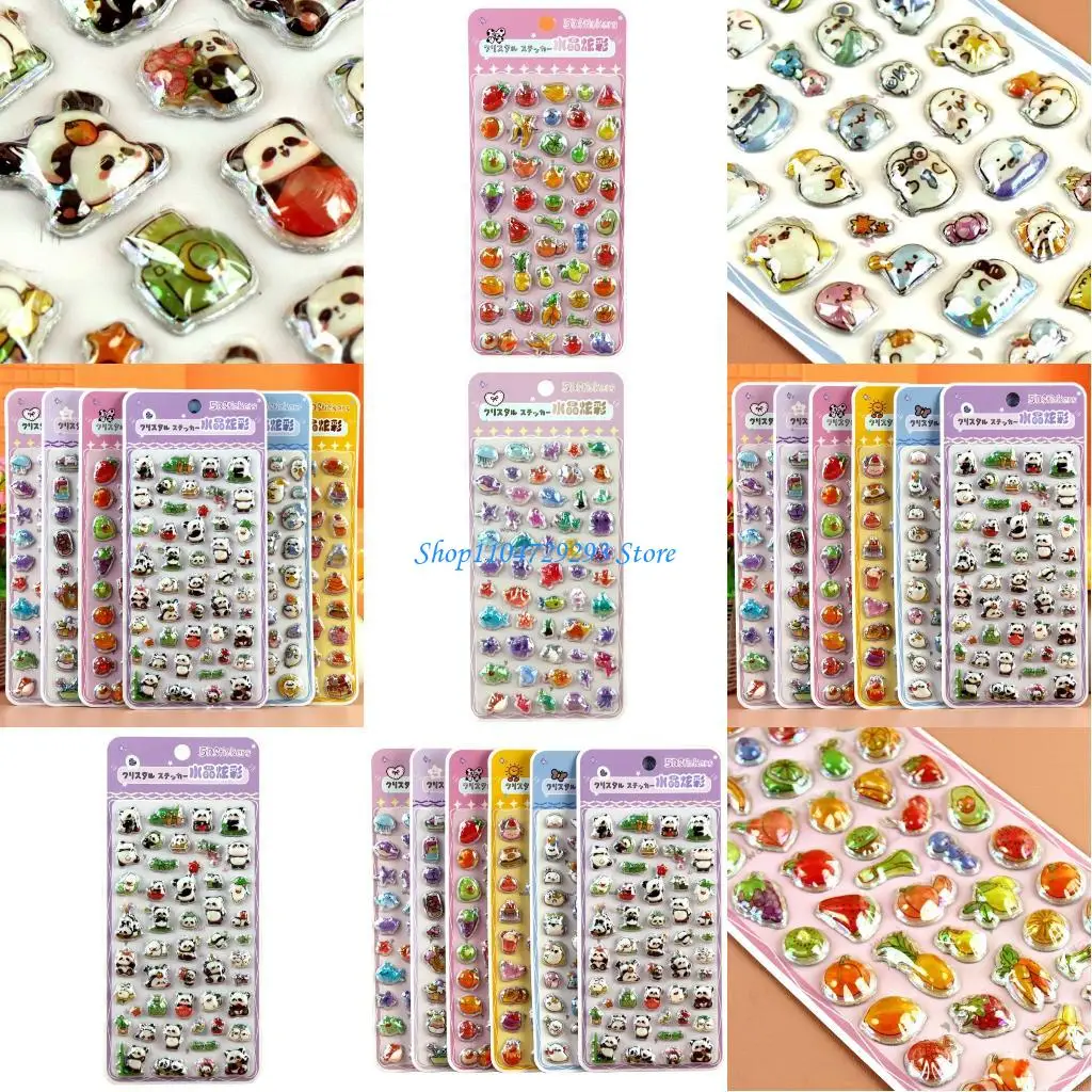 

Y2GD 3D Puffier Sticker Sheets Decorative Sticker Small Sticker for Kids Adults