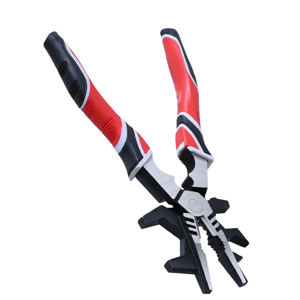 Pinza multifunzione con impugnatura antiscivolo TPR Maniglia antiscivolo Design intuitivo Strumento versatile Acciaio ad alto tenore di carbonio