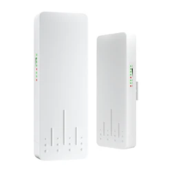 Wireless Bridge Set 300Mpbs 5.8G WiFi Outdoor CPE Point to Point 3 with 14dBi Antenna, 24V PoE Power, IP65 Waterproof,2 Pack