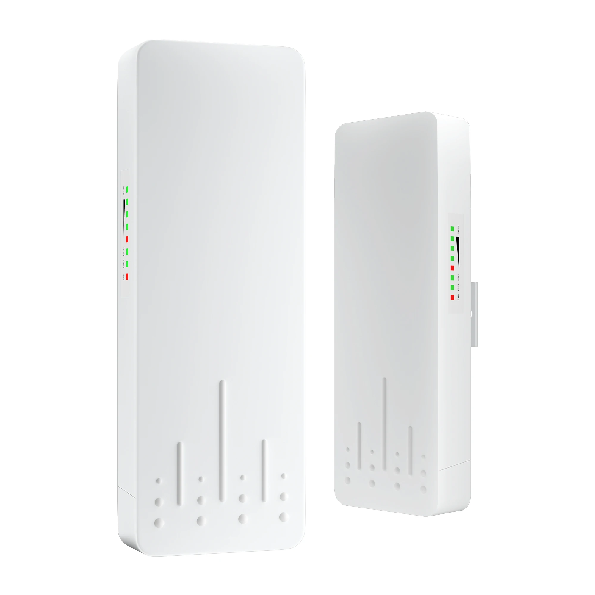 Wireless Bridge Set 300Mpbs 5.8G WiFi Outdoor CPE Point to Point 3 with 14dBi Antenna, 24V PoE Power, IP65 Waterproof,2 Pack