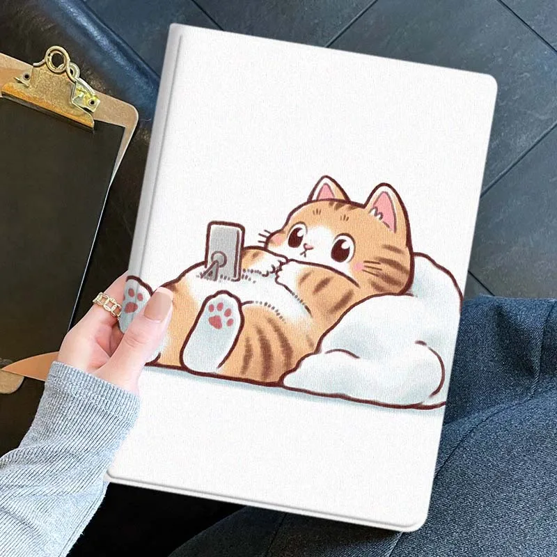 Cartoon Cat Heart For Huawei Honor Pad 9 8 7 6 V9 V8 V7 X9 X8 X7 GT2 GT 3 5 10  Pro Inch Tablet Case Soft