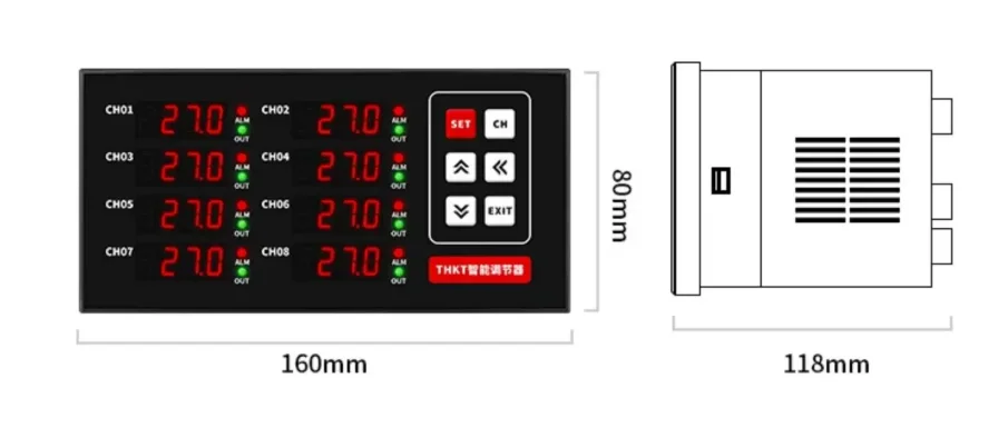 Multi-channel PID Temperature Controller 2/6/8CH High Low Limit Control Industrial Incubator Oven Regulator