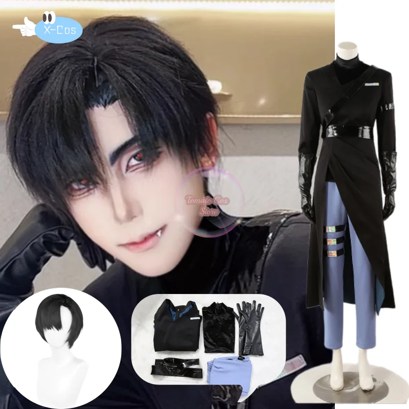 Anime Alien Stage Roleplay Ivan Cosplay Costume Halloween Christmas New Year Party Costume Wig Cloak Cape Shirt Pants Ivan Cos