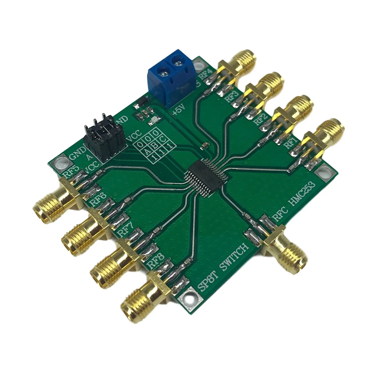 HMC253 DC-2.5 GHz Multifuncional RF Único Pólo Oito Lance Switch Rf Switch Canal Selecione Módulo de Antena YDH