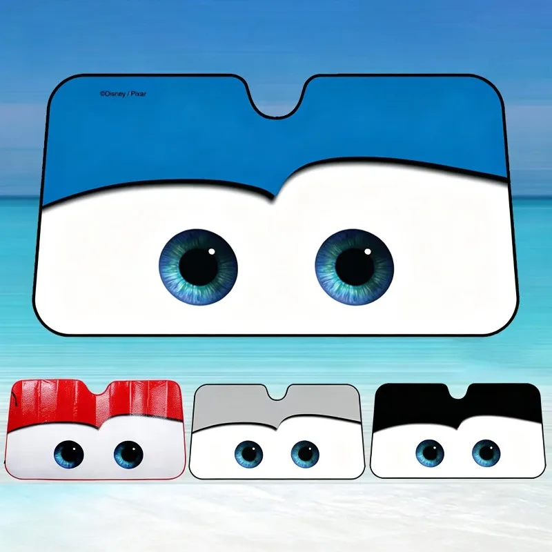 

Cars Sun Visor Car Sun Shade Lightning McQueen Windshield Cover UV Protection Aluminum Foil Reflective Heat Insulation Reusable