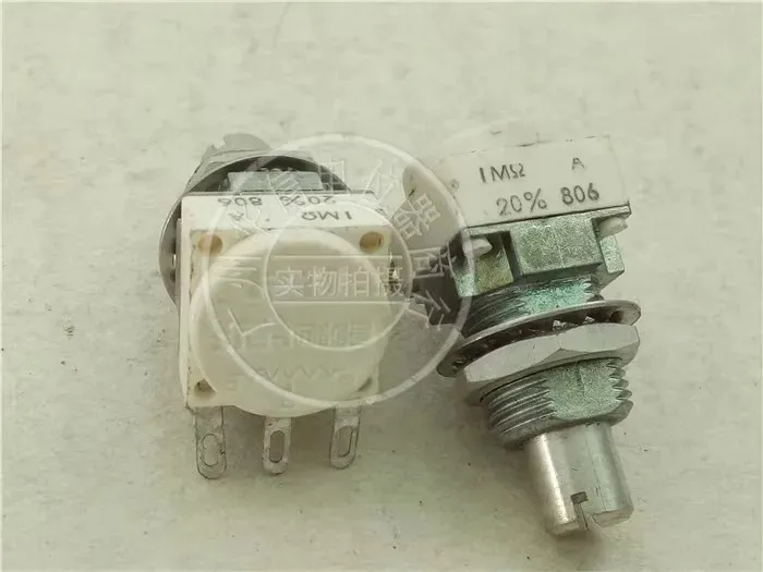 ceramic single potentiometer 1ma 20% handle long 16MM round hole pin