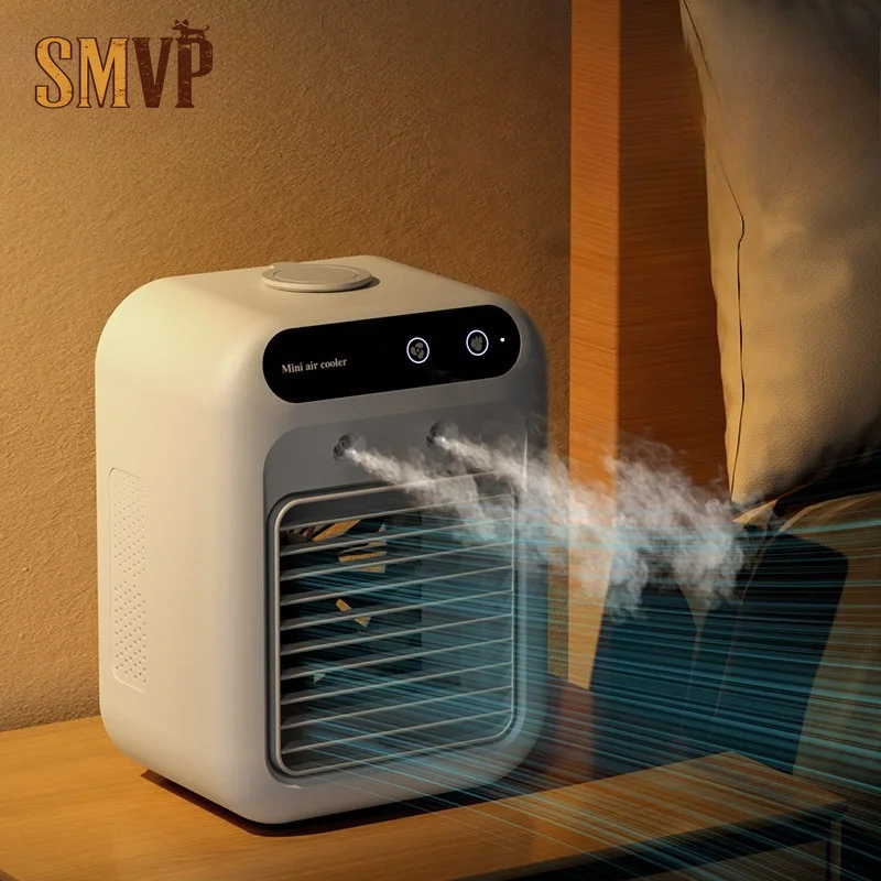 Pet Evaporative Air Cooler Portable Mini Water Cooling Fan Nano Spray Humidifier Rechargeable Summer Cooling Fan for Pet House