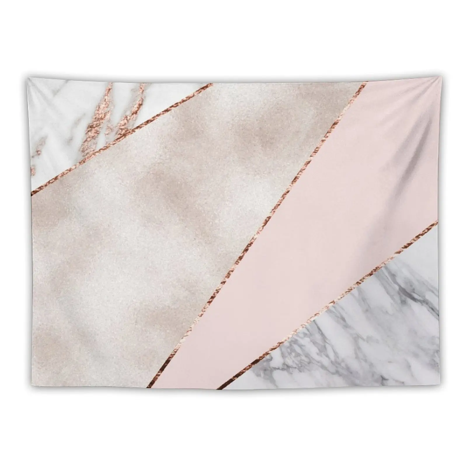 

Spliced mixed rose gold marble Tapestry Carpet Wall House Decorations Carpet On The Wall Room Decor Aesthetic Tapestry