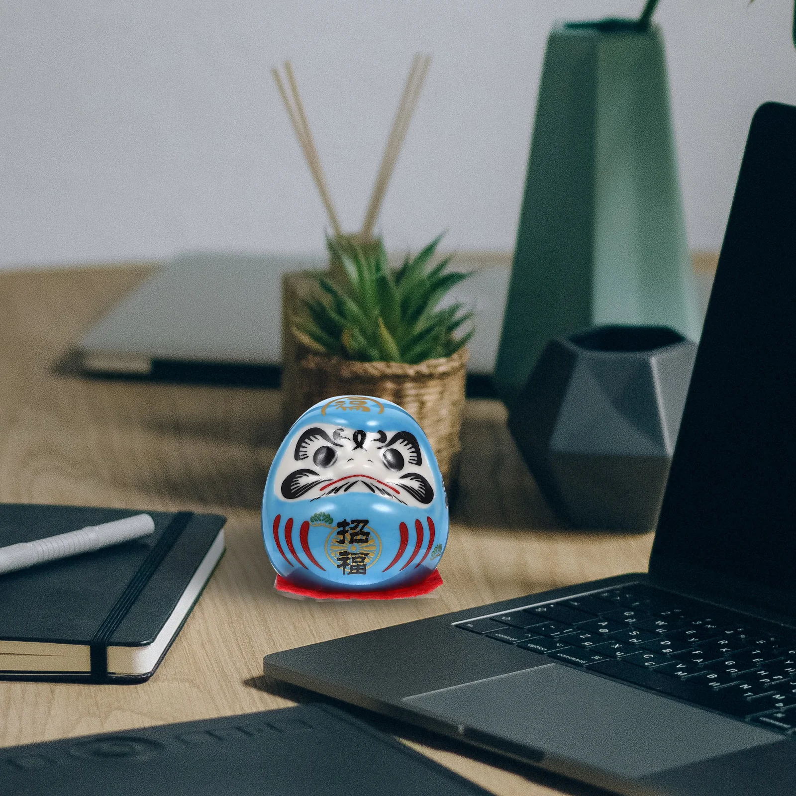 تمثال ثروة من السيراميك بتصميم ياباني تقليدي لسطح المكتب ديكور داخلي للسيارة إكسسوارات منزلية ساحرة فريدة من نوعها #4