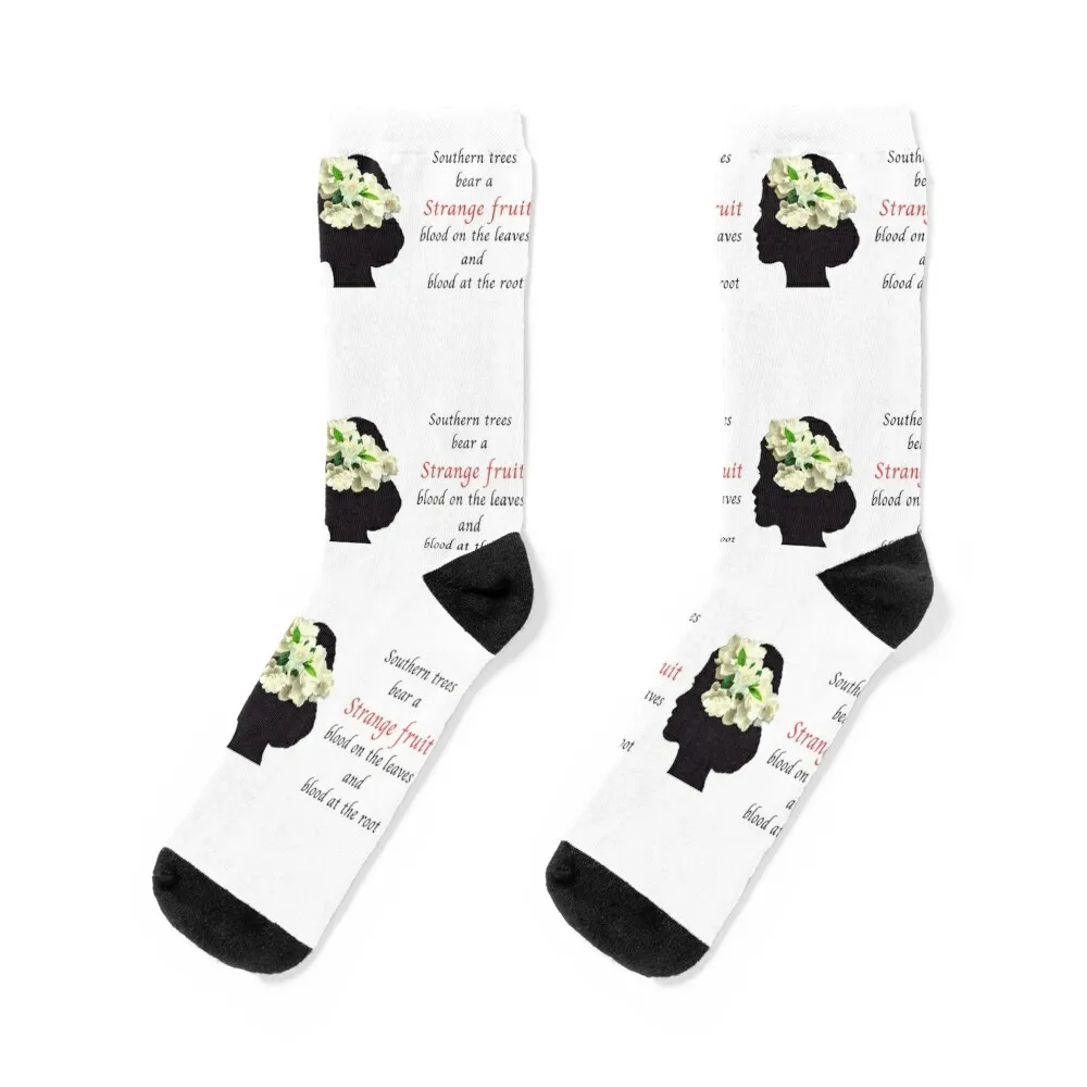 BILLIE HOLIDAY STRANGE FRUIT SILHOUETTE Socks custom sport Male Socks Women's